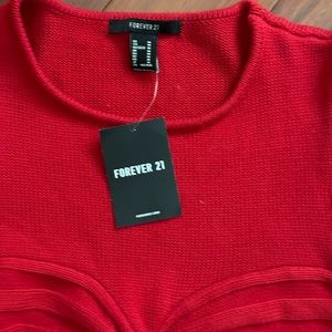 Forever 21 sweater material crop top